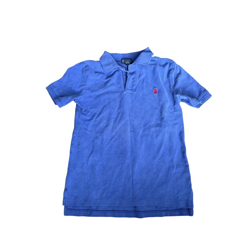 Boys Ralph Lauren Blue Polo Shirt w/ Red Pony M (10/12)